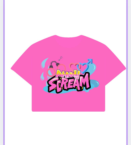 Ahh Scream crop top